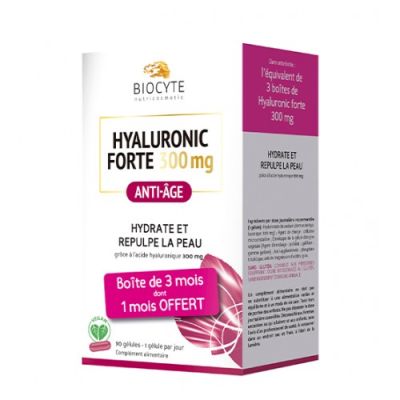 Biocyte Hyaluronic Forte 300 mg 60 cápsulas + Oferta 1 mês
