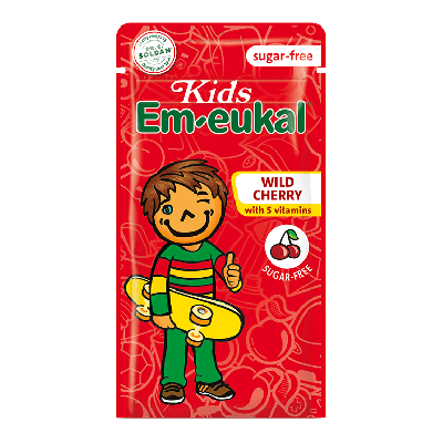 Em-Eukal Kids Rebuçados Cereja Sem Açúcar