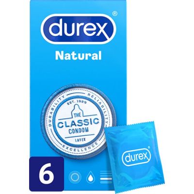 Preservativos durex natural seis unidades